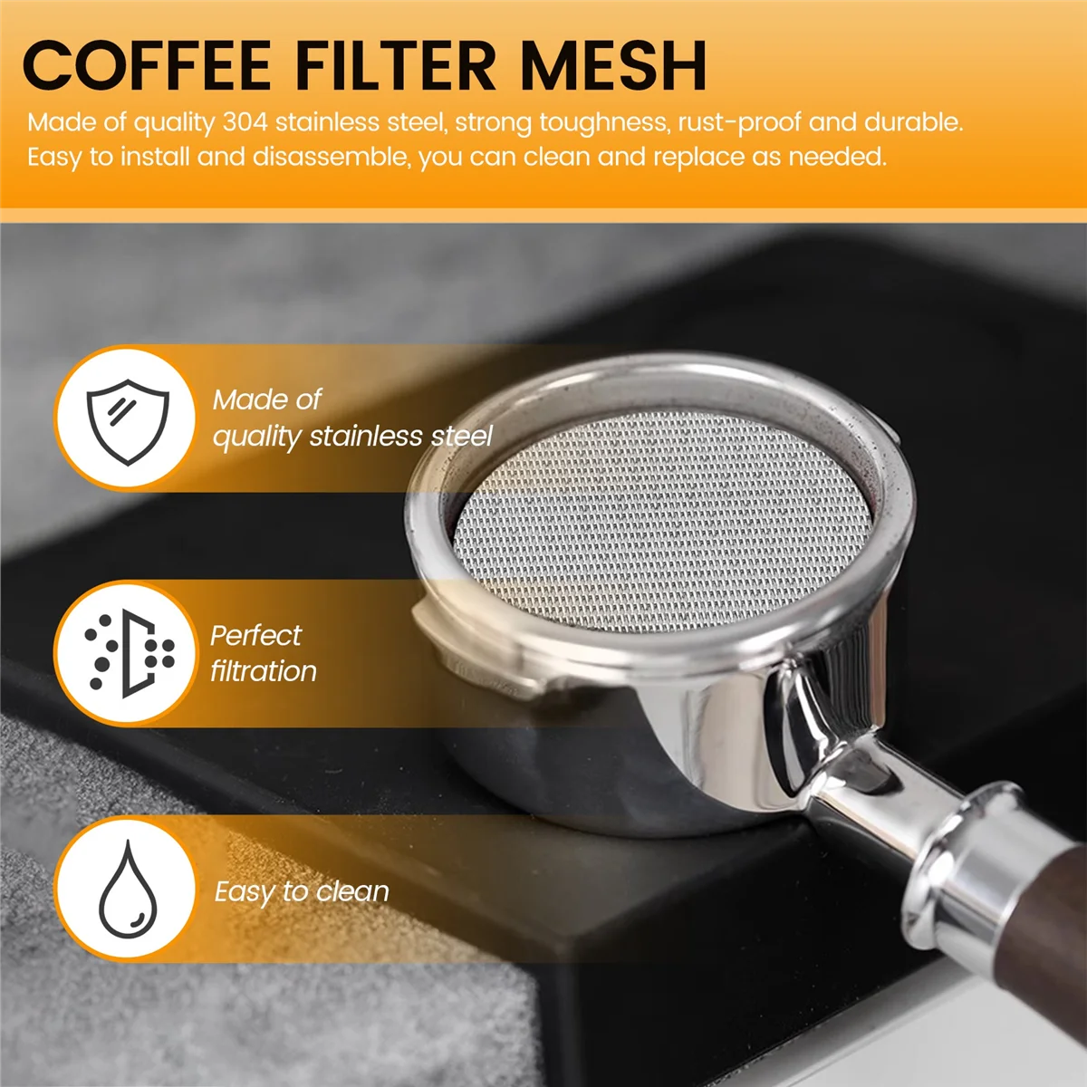 51 мм контактная сетка для душа, шайба, фильтрующая сетка для кофемашины Expresso Portafilter, универсально используется # АБГП