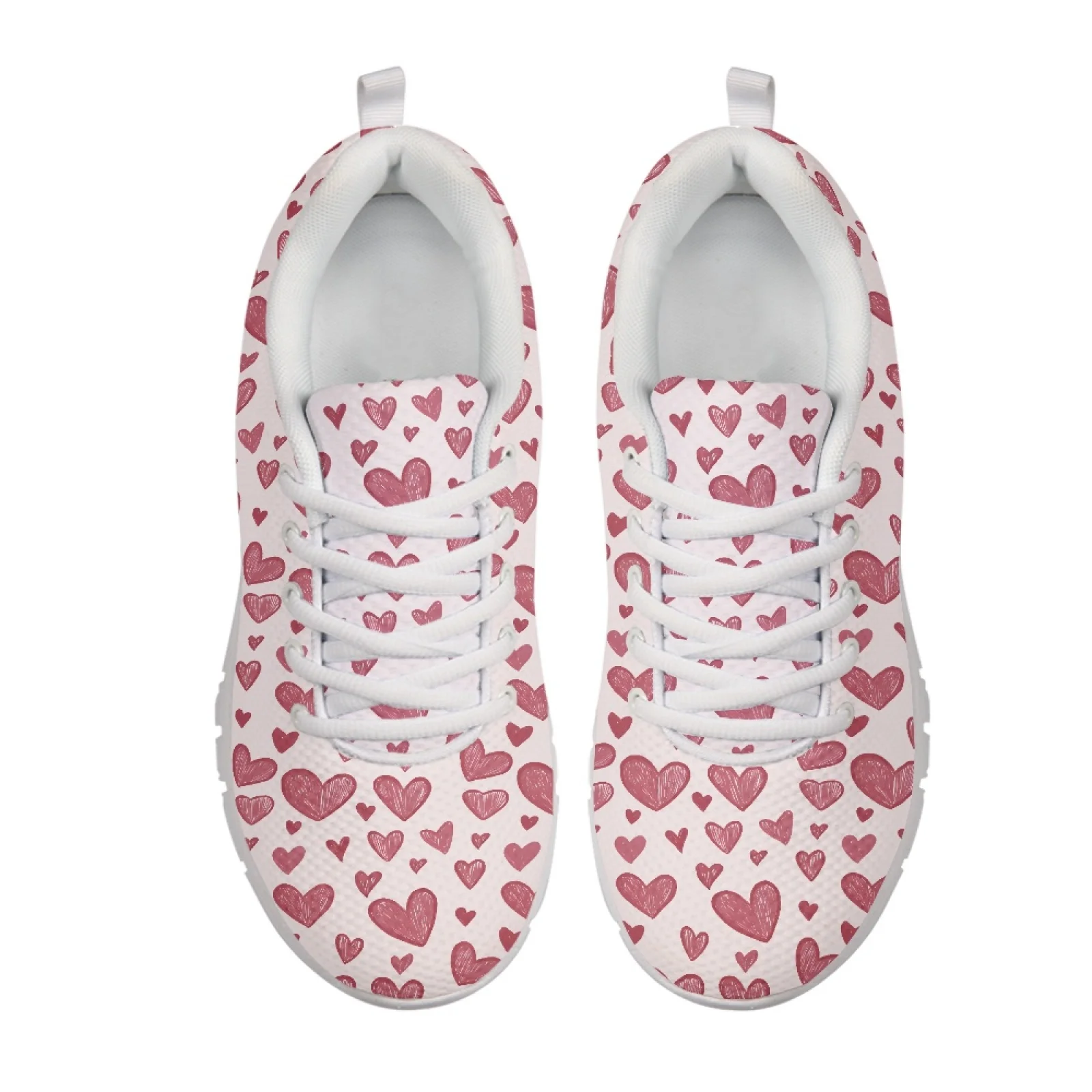 Coloranimal Rose Tennis Sneakers Tennis Shoes for Women Lightweight Running Sneakers