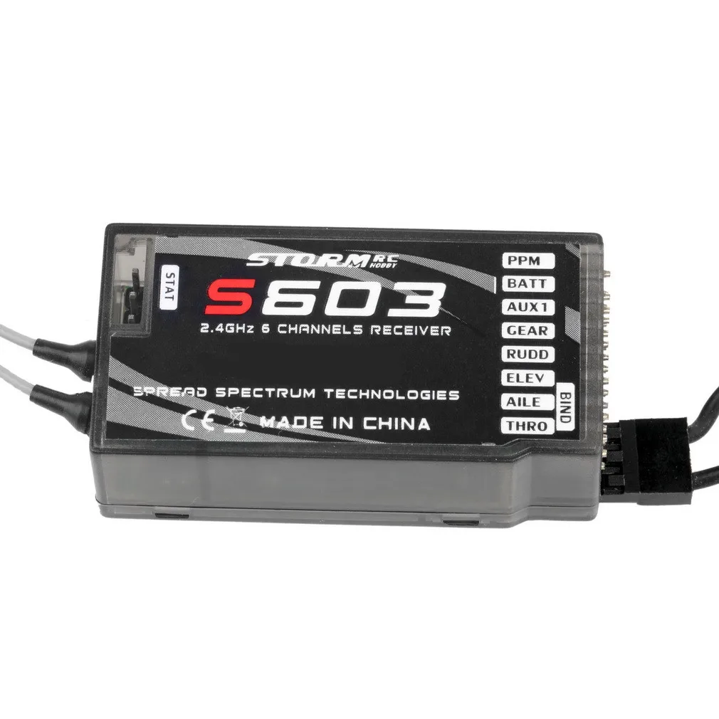 حار DSMX AR6210 2.4 جيجا هرتز 6 قناة MKron DSM2 S603 RC استقبال لنموذج الطائرات الارسال Spektrum DX6i DX7 DX8 JR DSX7 DSX9