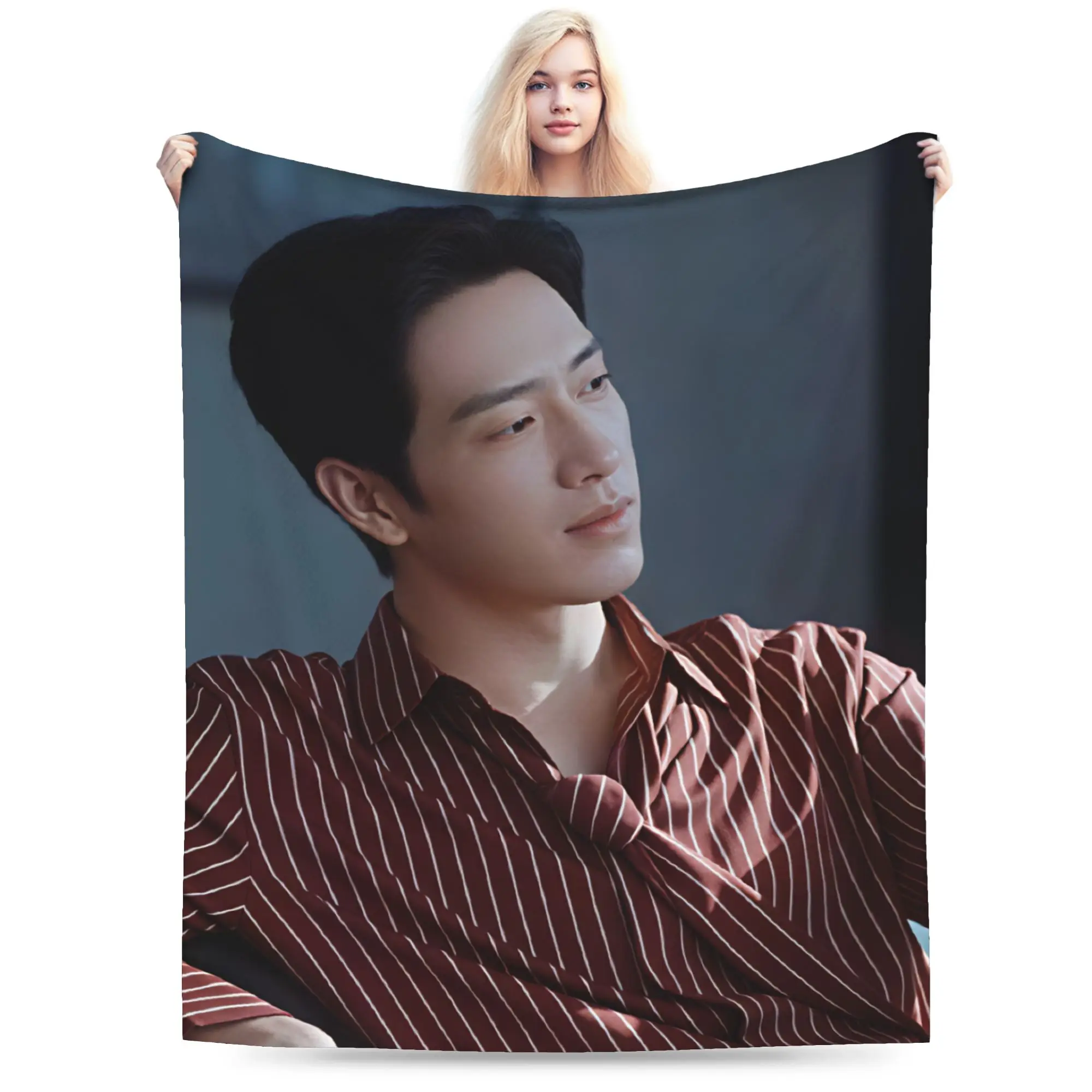 The Early Spring jing boran  Plush Blankets Students  Flannel Throw Blanket For Living Room Warm Soft Custom Quality Bedspread