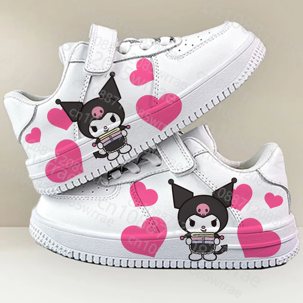 

Крутая одинаковая обувь Kuromi для всей семьи, спортивная обувь для девочек 7 и 18 лет, детские кроссовки, повседневная детская обувь для бега, подарок