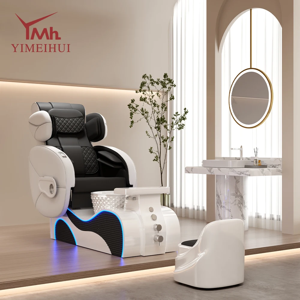

Electric Foot Bath Massage Chair with Led Lights for Pedicure
