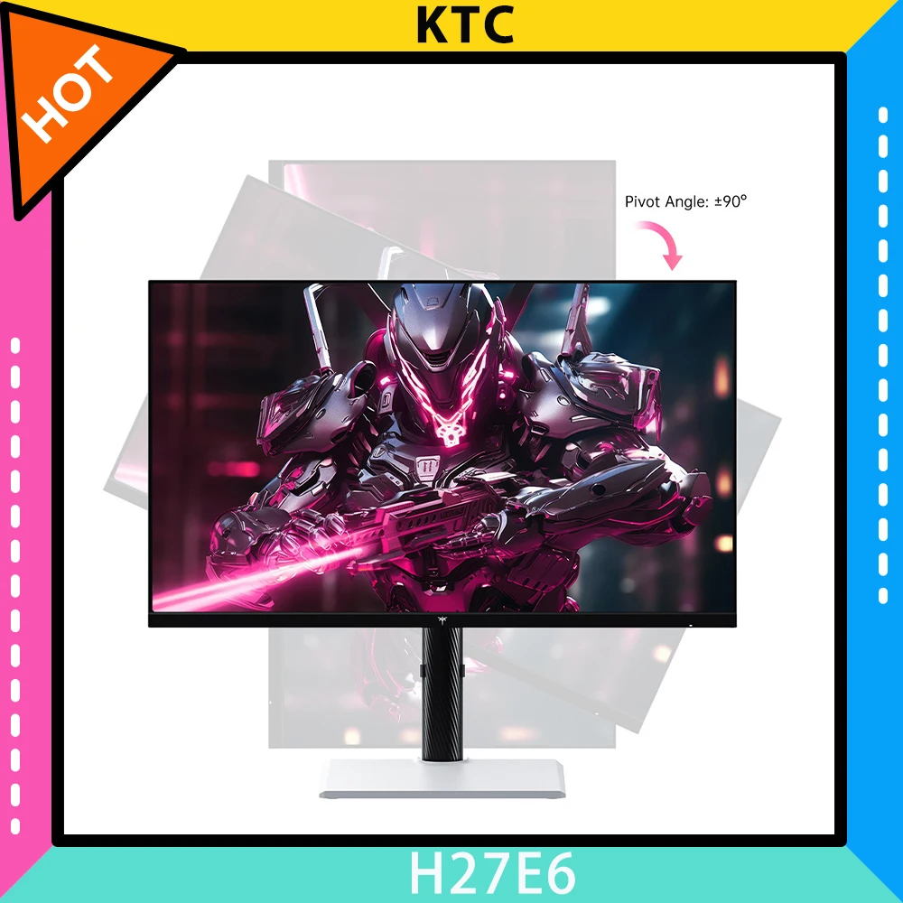KTC H27E6 27 inch Gaming Monitor, 2560*1440 QHD Fast IPS Screen