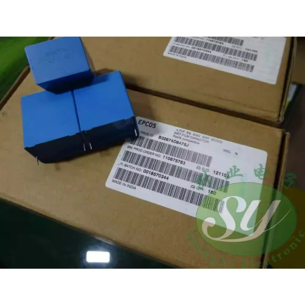 

EPCOS MKP 4.7uf/630v 4u7f 475 brand new 28mm film capacitor B32674D6475J