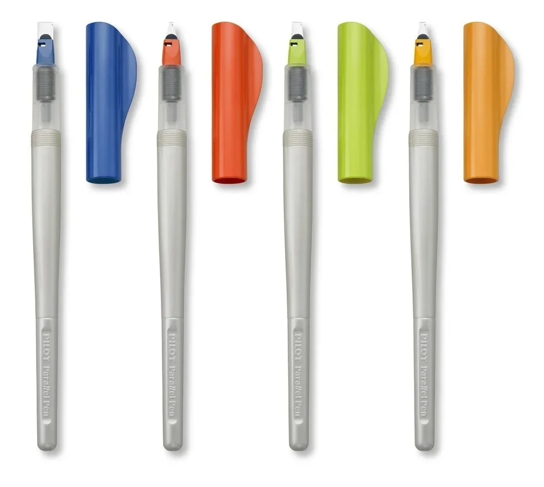 1pcs Japan Pilot Parallel Calligraphy Pen 1.5mm/2.4mm/3.8mm/6mm Lettering Pen Brush with Bundle Ink Cartridge Multi Tool