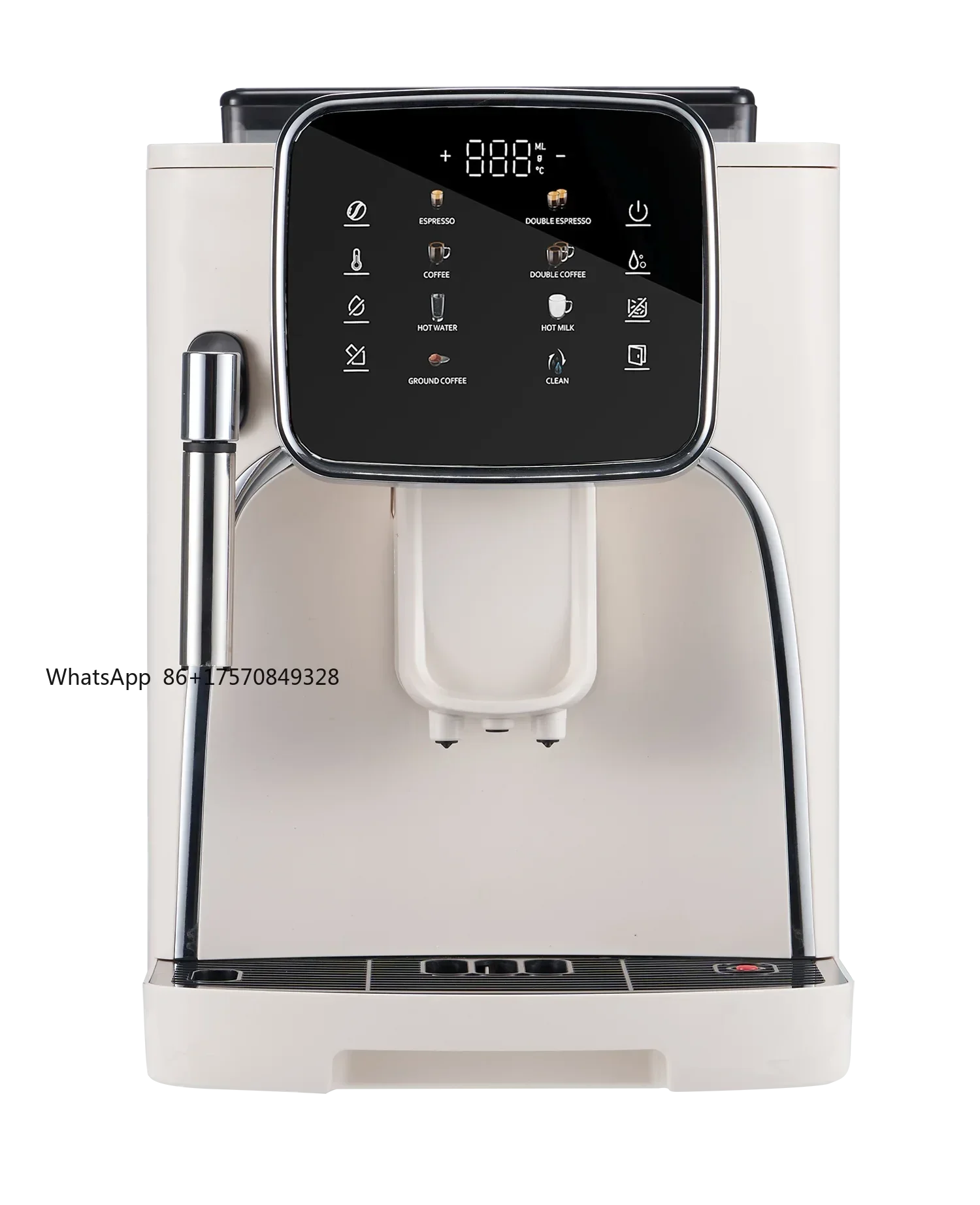 

Hot Sale 19 Bar Pump American Style Milk Frother Fully Automatic Grinding Integrated Coffee Maker Household Office Coffee Maker