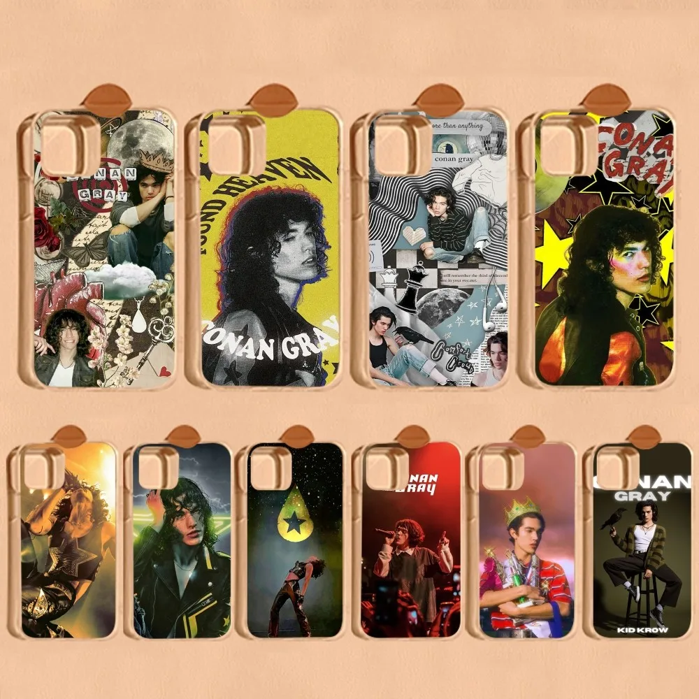 Conan Singer G-Gray Phone Case For IPhone 16 15 8 7 6 6S Plus X SE XR XS 14 11 12 13 Mini Pro Max Mobile Case