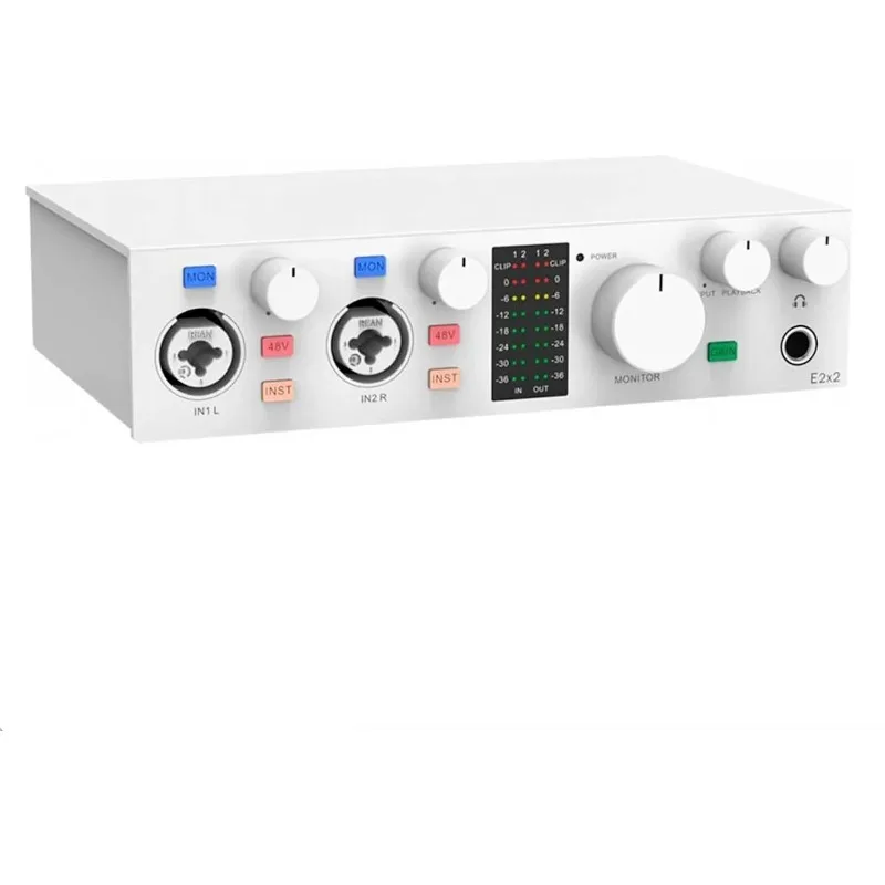 

USB Audio Interface - High-Performance Mixer & Recording Interface for PC, Mac, iPhone & Android - Ultra-Linear Preamp, 48V