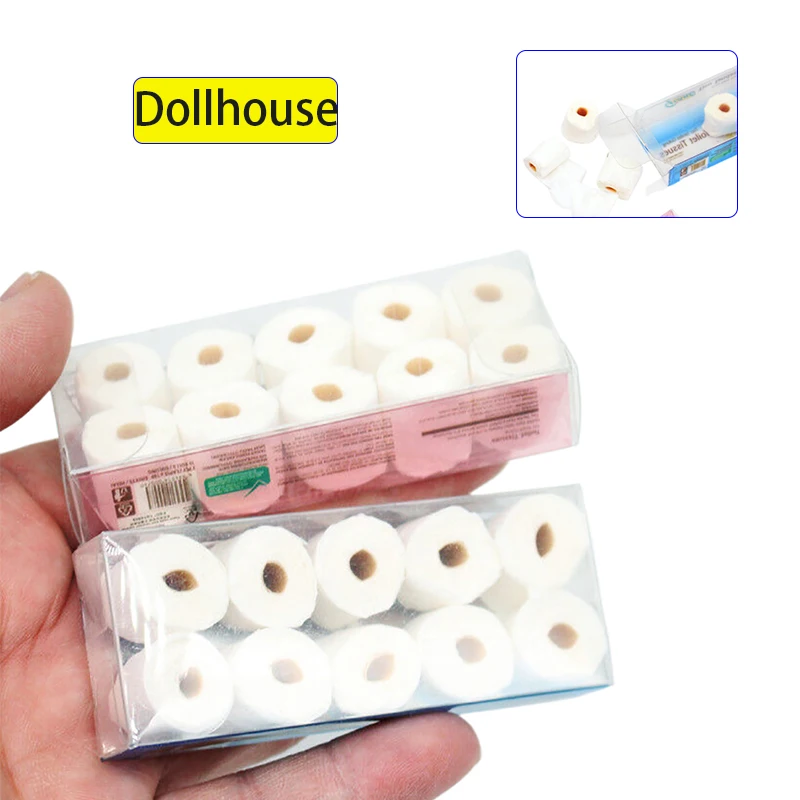 

1 сумка 1/12 кукольный домик, мини-рулон бумажного полотенца, модель кукольного домика, украшение для туалетной ткани, кукольный дом, декор для ванной комнаты, аксессуары
