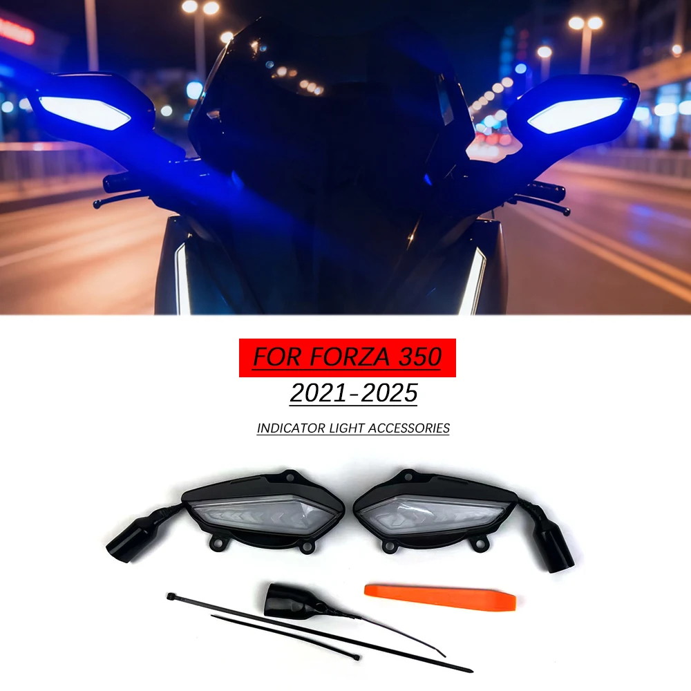

2025 Motorcycle LED Mirror Light LED For FORZA 350 2025 LED Fit Forza350 Front Side Turn Signal Flasher Indicator Light Accessor