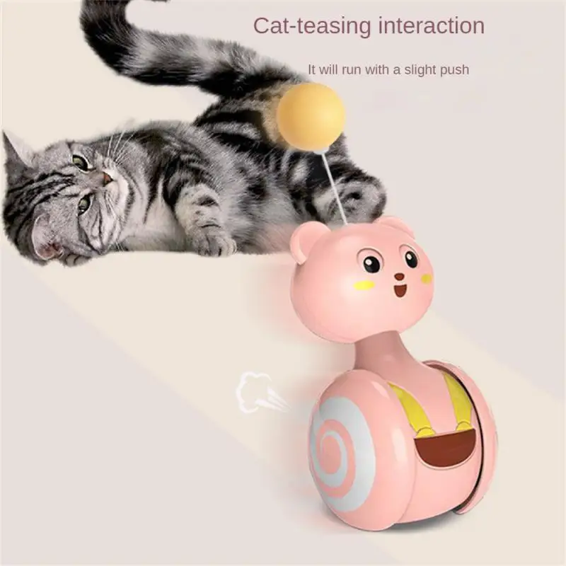 The Tumbler Cat Catches The Ball Catch Ball Color Feather New Cat Products Cat Toy Feather Cat Teaser Stick Cat Teaser Stick