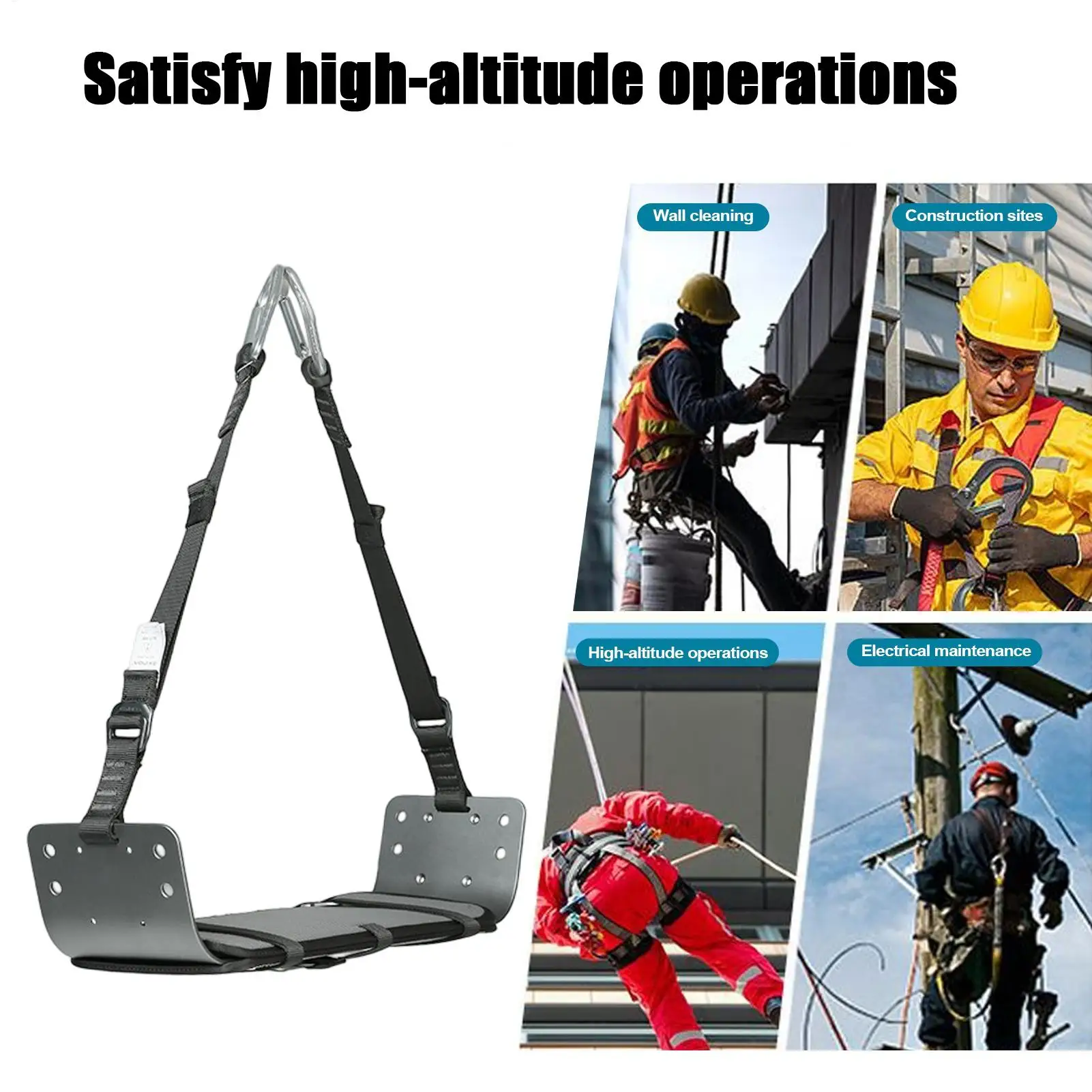 Tree Climbing Harness Adjustable Comfort Climbing Belt Mountaineering Accessories For Camping Lineman Service Home Users