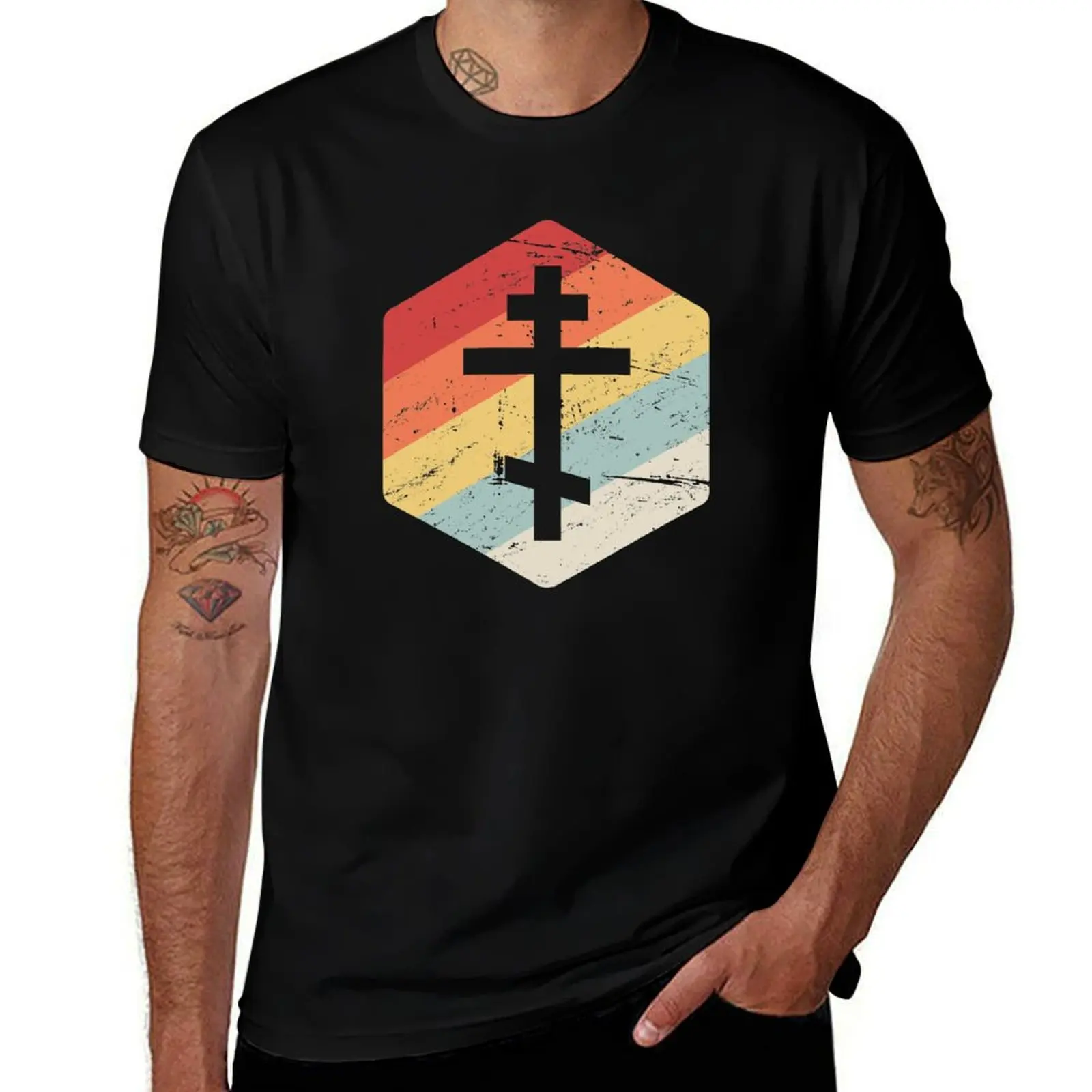 

Eastern Orthodox / Greek Orthodox - Retro T-Shirt t shirts cotton 100% essential t shirt