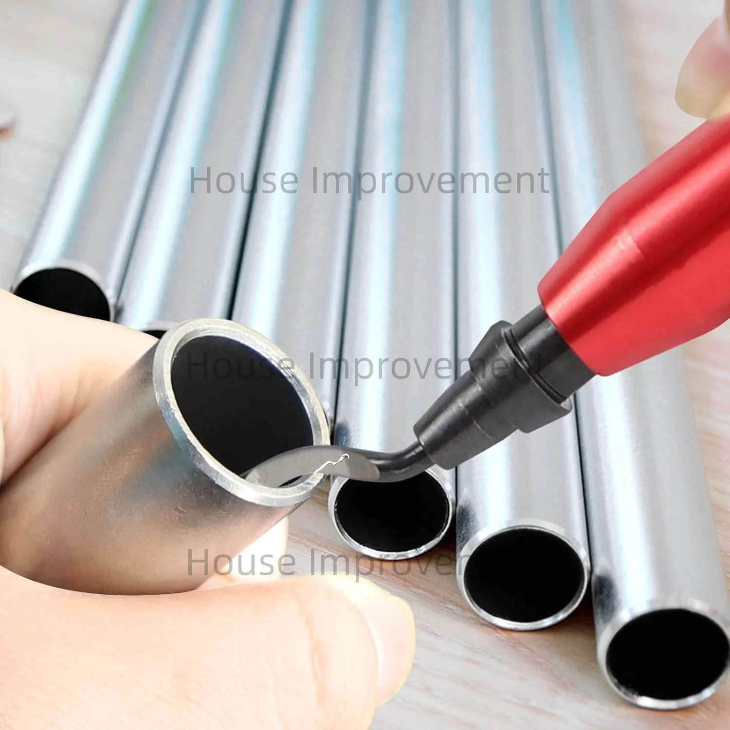10 Stück Klingen für Hand-Entgratungswerkzeug-Set, Ersatz für 360-Grad-Drehkopf, hochwertige Schwenkklingen, Gratentfernung, Reibahle – Detail 3