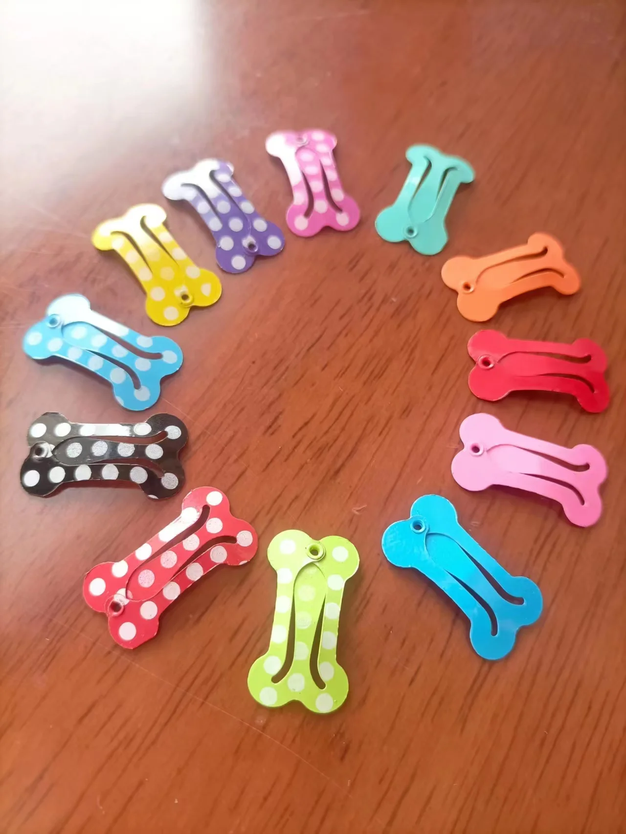 2.5CM Bone Design Dog Mini BB Hair Clip Pet Hair Accessories Teddy Yorkshire Hairpin Grooming 50pcs /lot