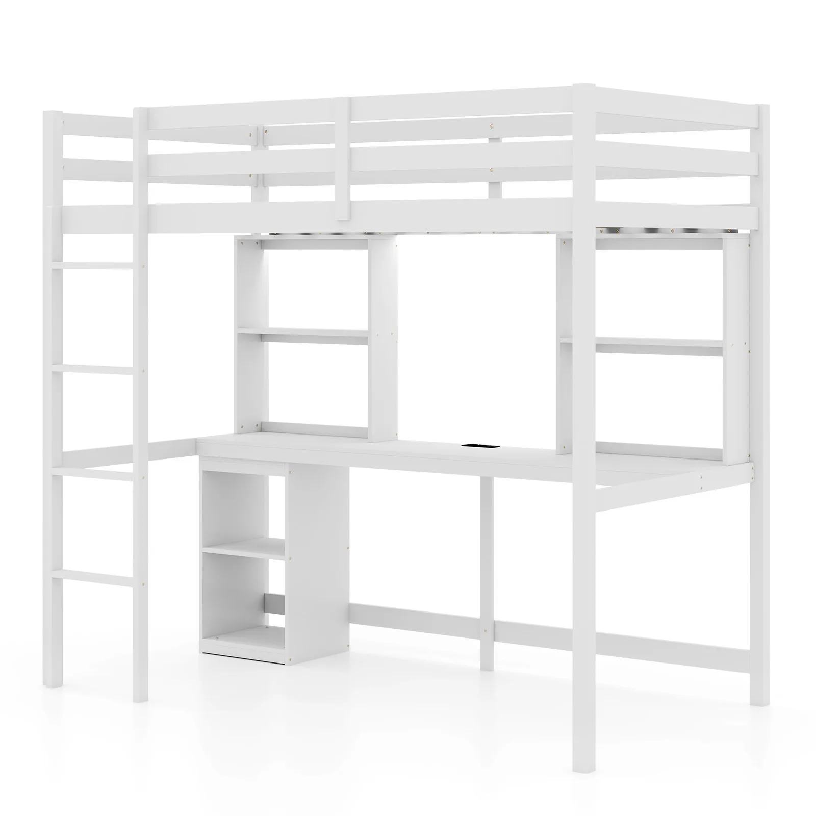 Twin Loft Bed W/ Le…