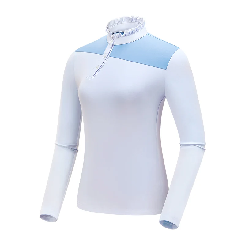 TTYGJ 2023 golf wear Woman clothing Slim Fit Shaping Top Outdoor UV Resistant Elastic Quick Drying Long Sleeve Sports T-shirt