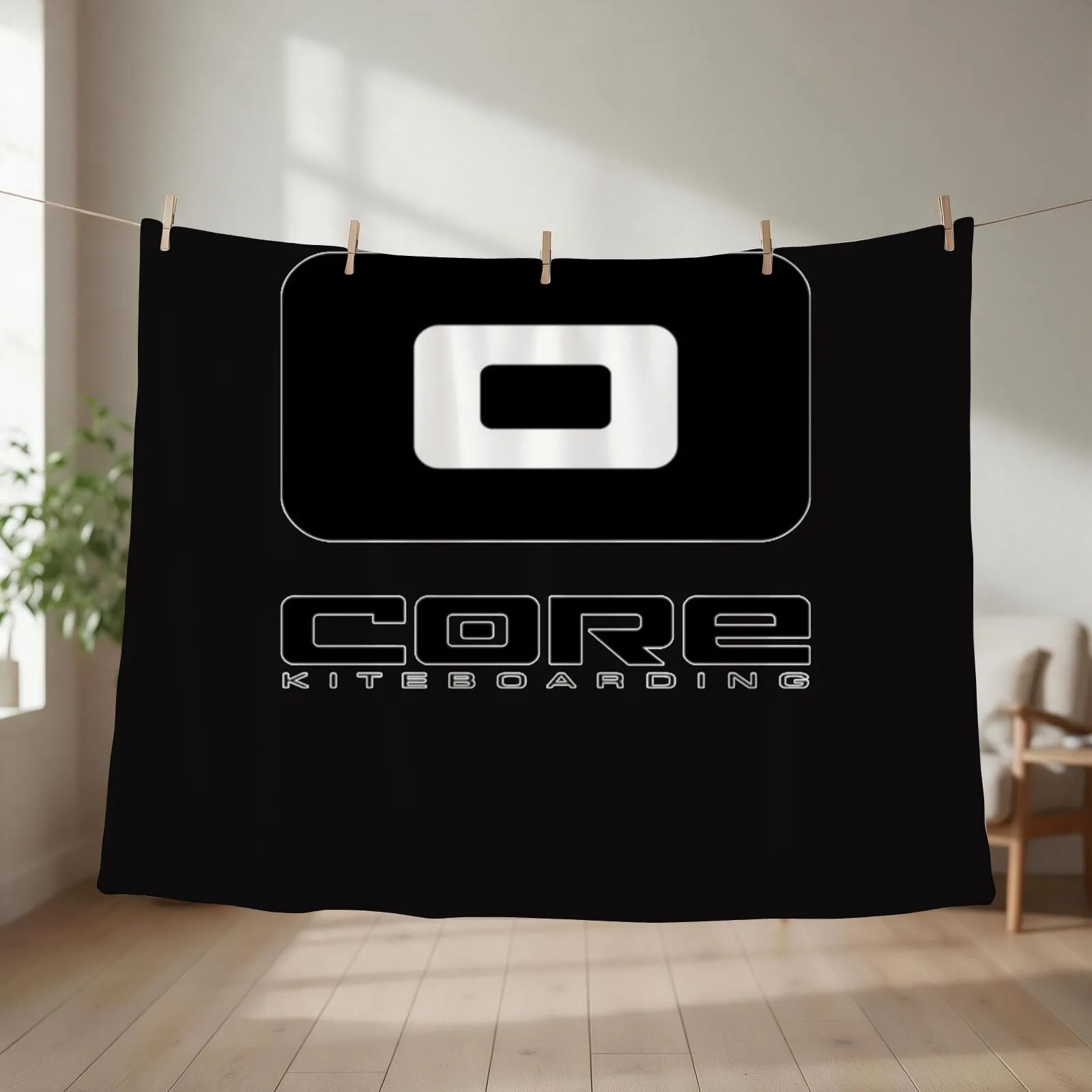 CORE KITEBOARDING Throw Blanket couch cozy soft plush fuzzy picnic outdoor blanket