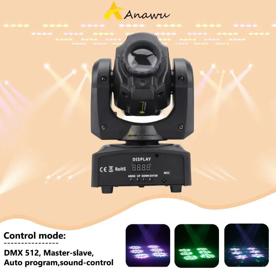 No Tax 1-16Pcs Spot light 30w LED Beam Moving Head Light Professional Disco Stage Dj Lighting Led Effect Light Bar Wedding Party