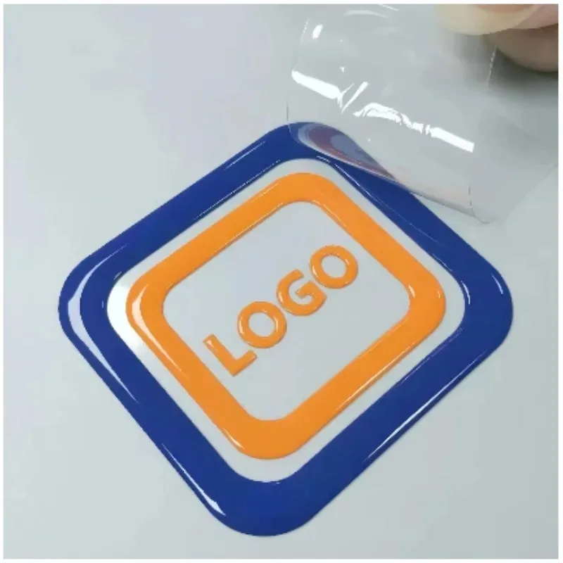 50PCS Personalized Stickers Logo Custom Transfer Sticker Wedding Label Waterproof 3D UV DTF Customized Brand Name DIY Car Bottle view 2