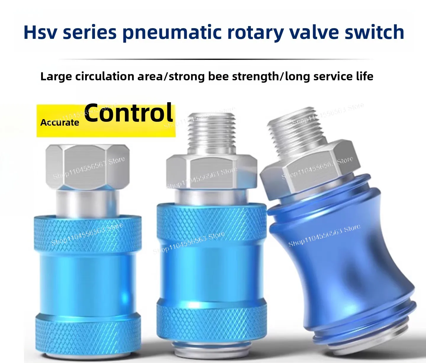Hand Slide Valve / Manual Push-Pull Valve HSV08 10/15 – One-In One-Out with Exhaust, MS-22MF for Pneumatic Systems