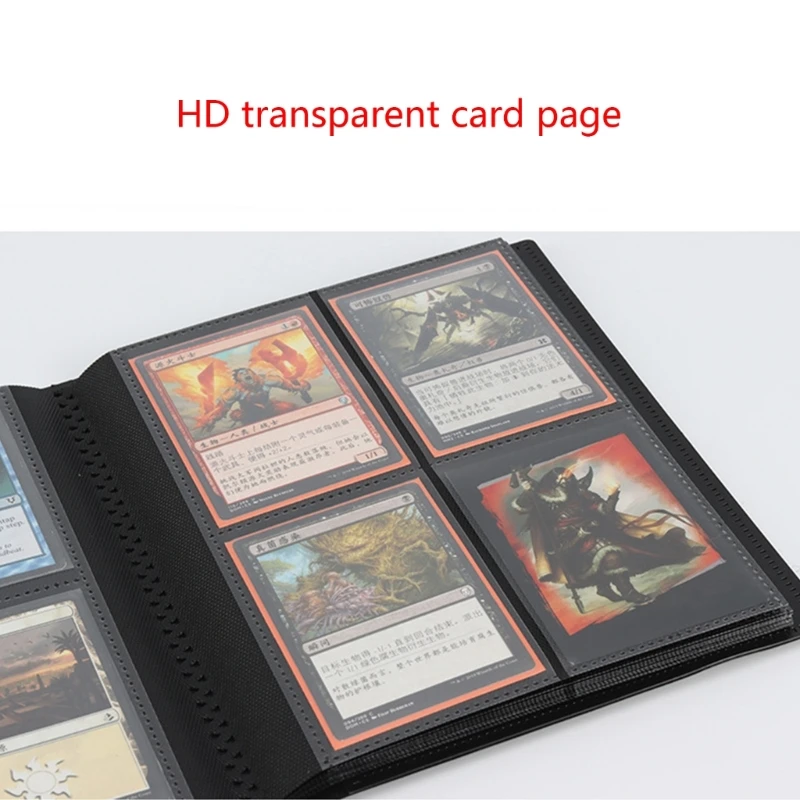 Waterproof Card Binder 160 Pockets Trading Card Album Folder, 360 Degree Loading Pocket Album Pages Binder for Game Card