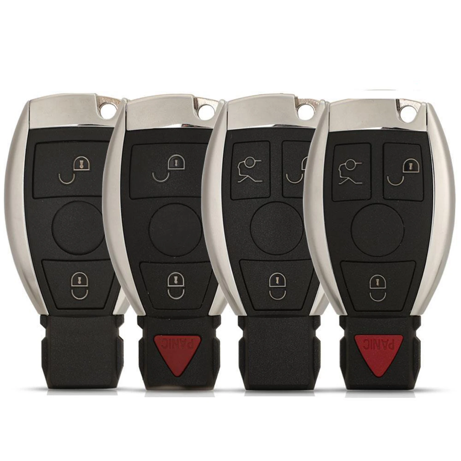 

jingyuqin 2/3/4 B Keyless Entry Remote Car Key For Mercedes Benz Year 2000+ Supports Original NEC and BGA