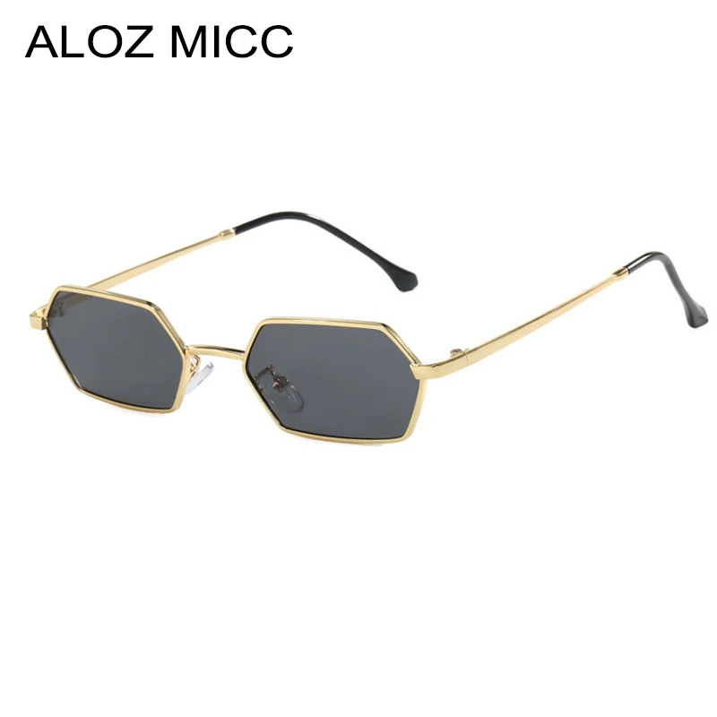 

ALOZ MICC Fashion Square Polygon Sunglasses Women Shades UV400 Vintage Multicolor Men Eyewear Trending Female Sun Glasses