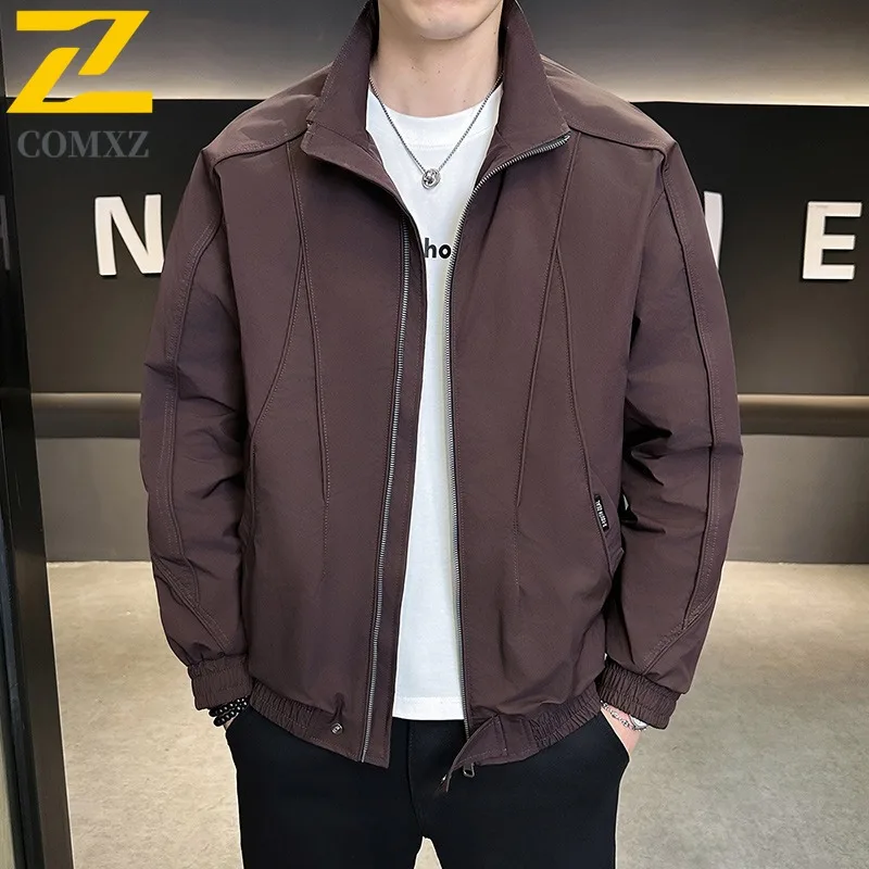 

COMXZ Live Hot Sale Windbreaker Jacket Spring Autumn New Tech Windproof Rainproof Windbreaker Coat American Workwear Men Jacket