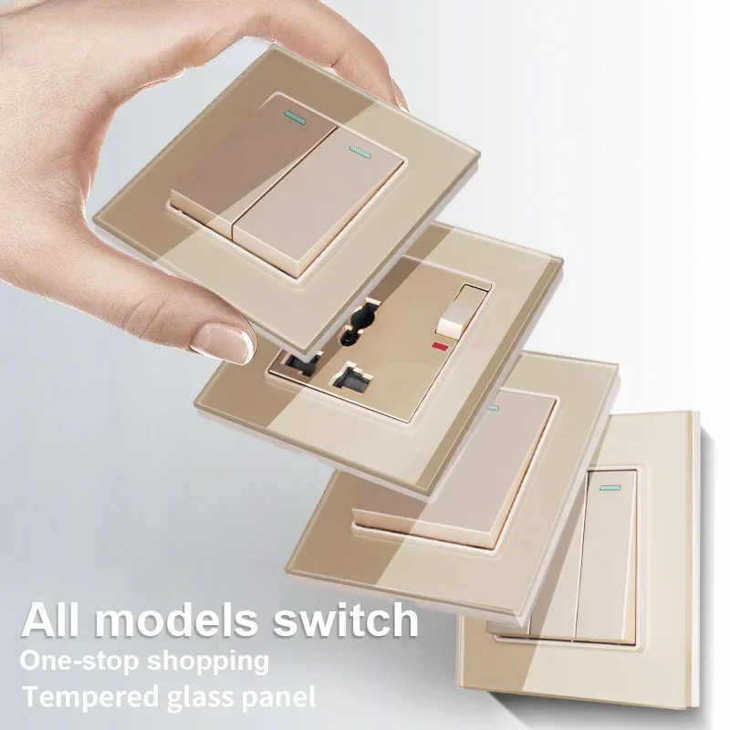 

1 2 3 4 группа 1 2-полосный стандарт ЕС 13А многоразъемный переключатель панель из закаленного стекла затемняющий переключатель регулировка скорости розетка переключатель телевизора