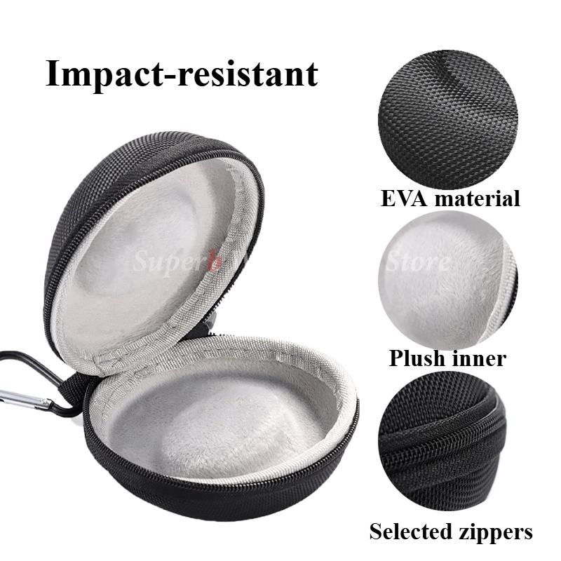 Relógio caso de viagem portátil eva caixa de armazenamento para único relógio resistente a choques e impacto para relógios de pulso relógios inteligentes