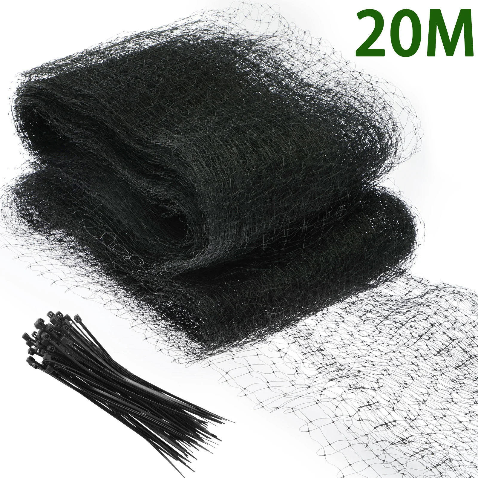 

20M Bird Netting Heavy Duty Reusable Anti Bird Protection Netting for Garden Fence and Crops Protective Fencing Mesh Anti Bird