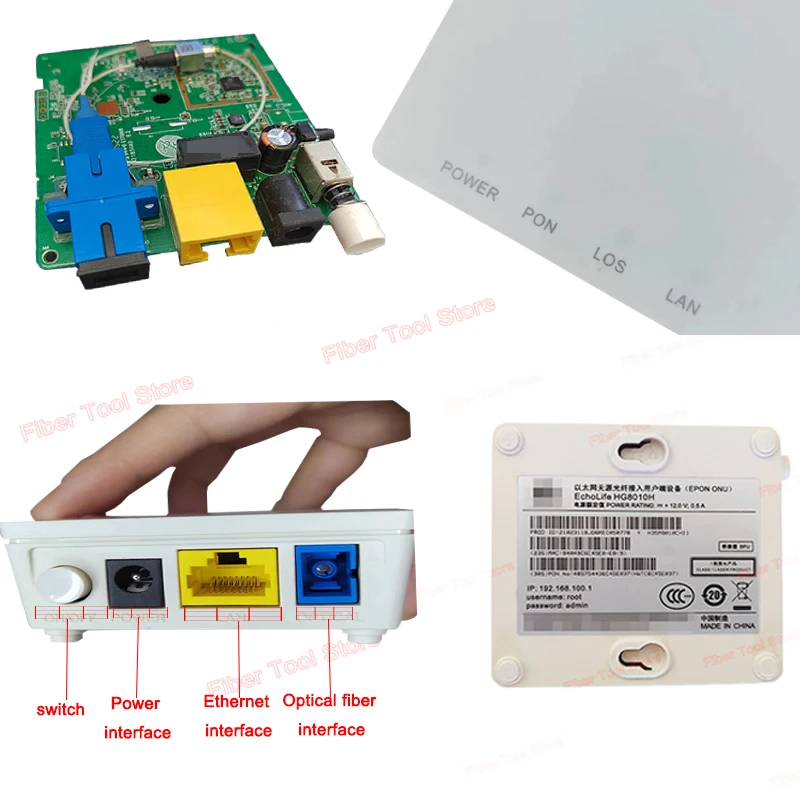 Original Gigabit HG8310M XPON FTTH HG8010H EPON ONU 8310 GPON Network Modem Ethernet Sceond Hand ONU Fiber Optic Modem Ont Olt