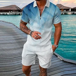 2024 New Men's Sportswear Oversized Men's Loose Jacket Printed Solid Color Summer Men's Casual Breathable Refreshing Suit