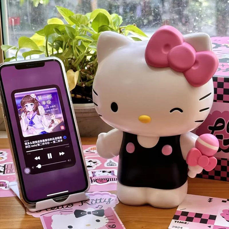 

Sanrio Hello Kitty Kawaii Anime Bluetooth Speaker Portable Desktop Decoration Gift for Girls Birthday Accessories