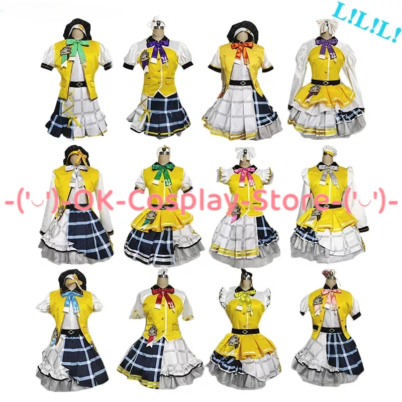 

Lovelive Nijigasaki High School 4th Love the Life We Live All Members Cosplay Costume Women Dancing Dress Party Suit Custom Made