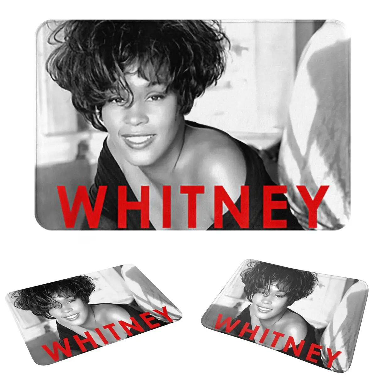 Vintage Whitney Houston Inspired Doormat Absorbent Mat Carpet Rug Kitchen Entrance Home Floor Mat for Bathroom Footpad Mats