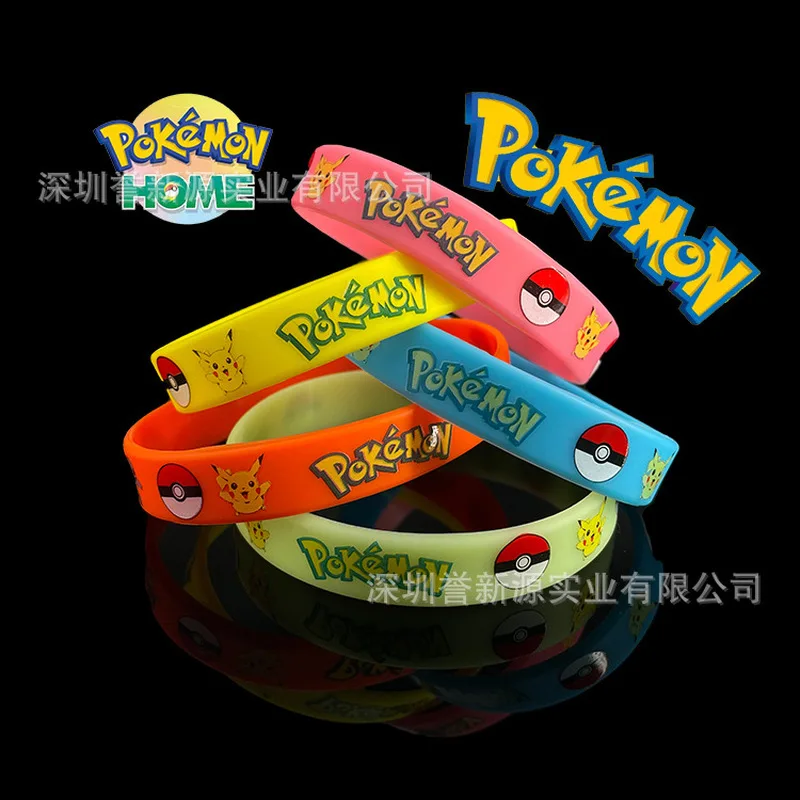 pok-e-mon-pikachu-pulseira-de-silicone-periferica-colorida-impressa-luminosa-bolso-monstro-sonhador-acessorio-de-pulseira