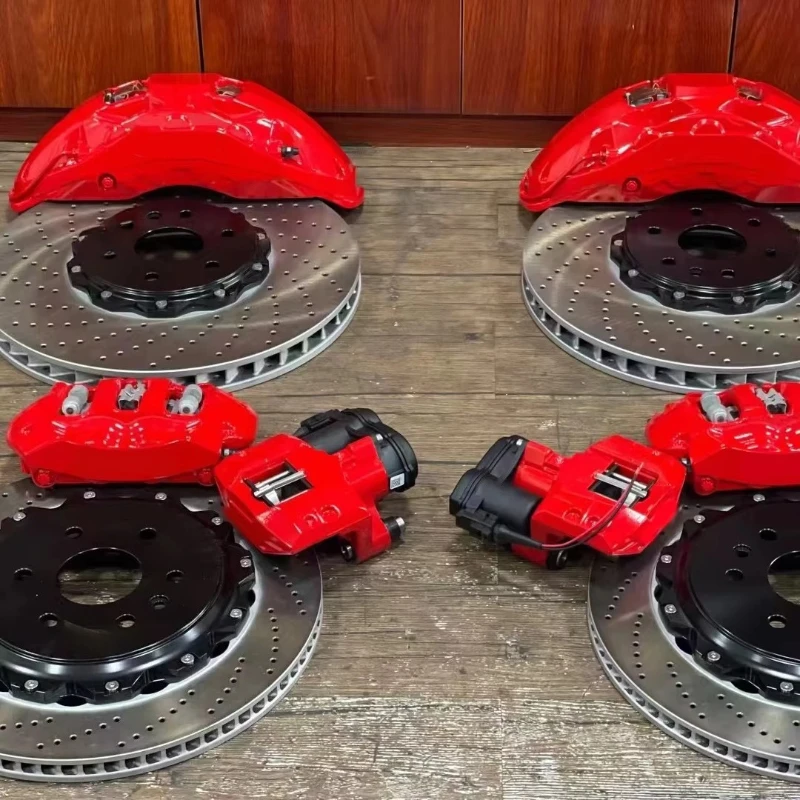 

Racing Large Brake Caliper Kit, Front 10 Piston 440 Brake Caliper, Rear 4 Piston Brake Caliper 410 for A5 A6 A7Q5 Q5 Q6 Q8 Q7