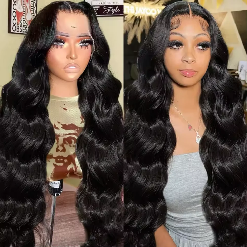 30 40 Inch 250 Density Body Wave Lace Frontal Wig 13x6 HD Lace Frontal Human Hair Wig  13x4 Brazilian glueless wigs human hair