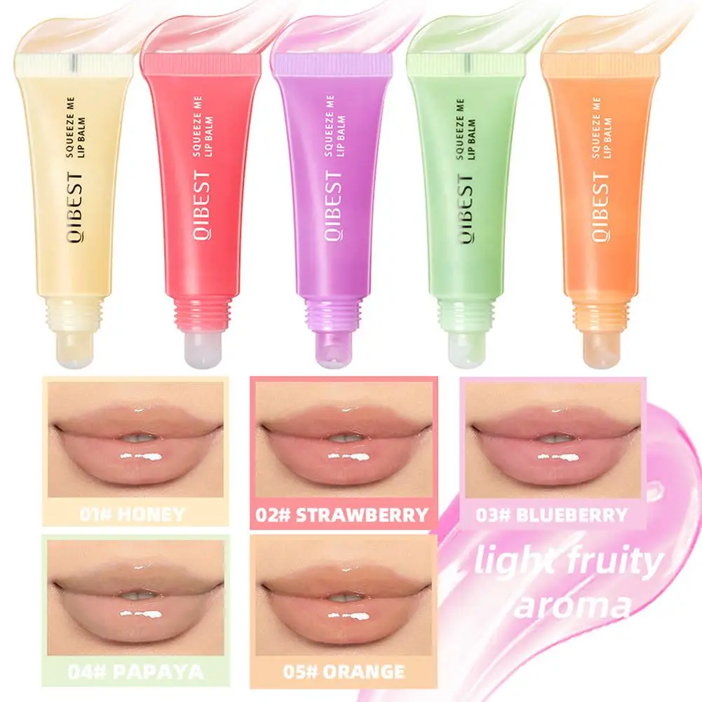 Crystal Jelly Lip Gloss Tube Lip Moisturizing Oil Shiny Lip Lip Oil Lip Women's Balm Moisturizing Cosmetics Gloss Tint Make F1C2