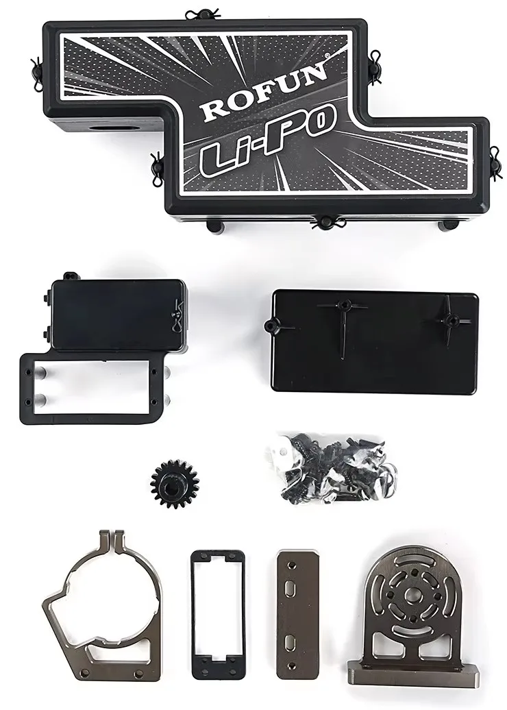 Fuel-driven conversion electric drive mounting bracket set for LOSI 5IVE-T  ROFUN KM X2