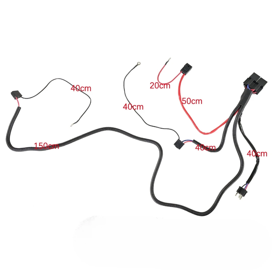 1Pcs 75w HID Harness 12V 40A Extra Headlights Harness Plug Play Cable H1 H3 H7 HB3 HB4 H8 H9 H11 12V Cars Headlights Wiring