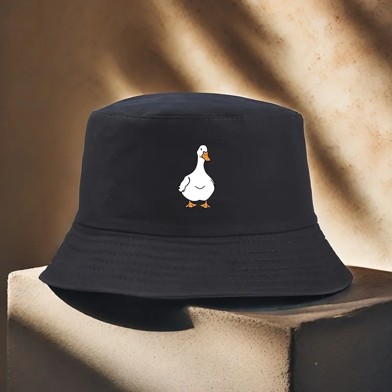 Duck print fisherman hat is suitable for outdoor exploration, casual wear, and unique gift creativity. It is a fishing hat