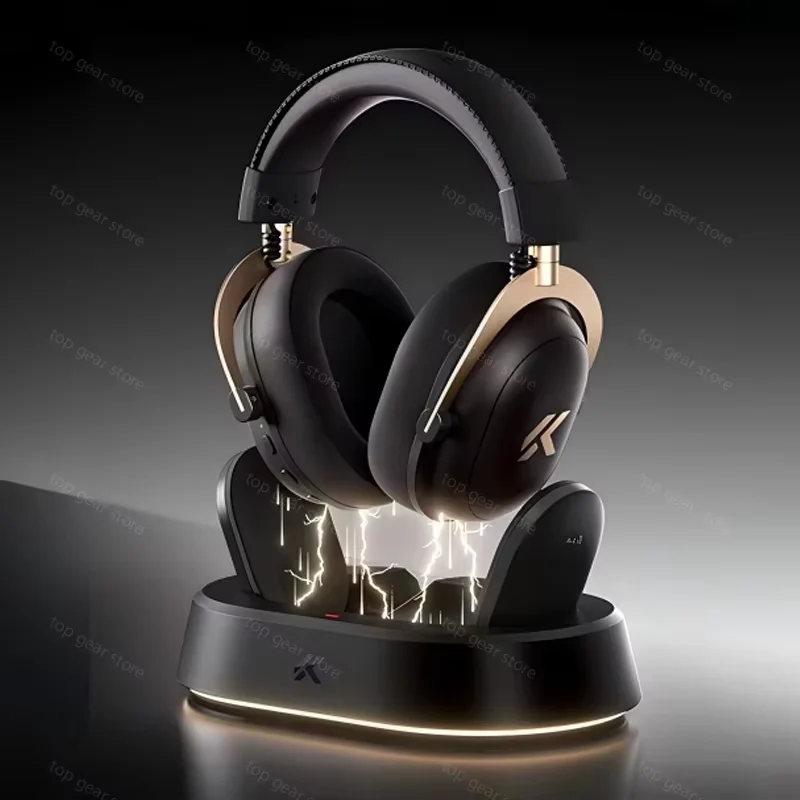 MCHOSE V9 Turbo + Draadloze Gaming Headset 2000mAh Lange Levensduur Batterij met Magnetische RGB Oplaaddock 2.4g Lage Latency Verbinding