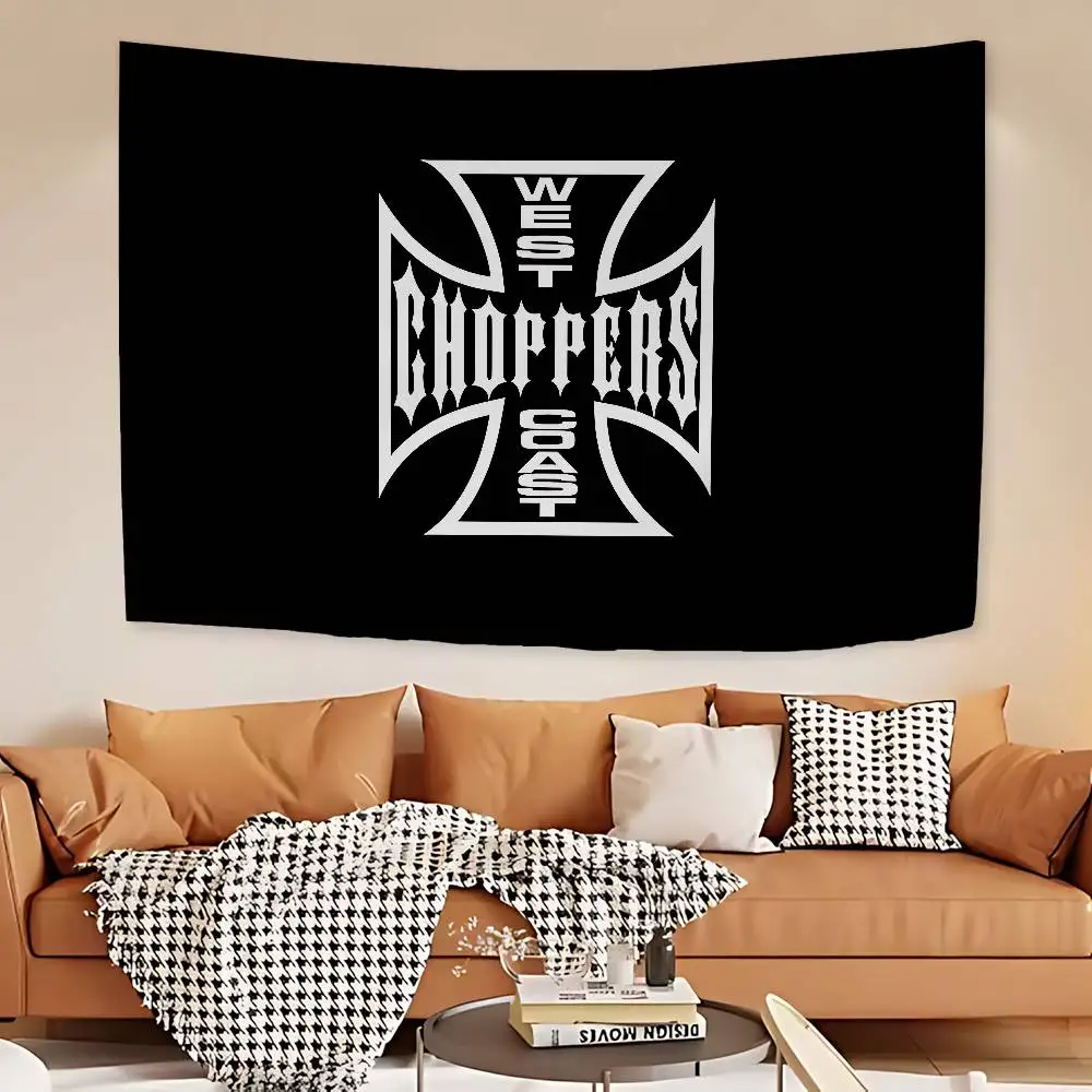 West Coast Choppers Chart Tapestry Art Science Fiction Room Home Decor Cheap Hippie Wall Hanging