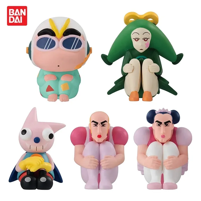 

Bandai Original 5Pcs Gashapon クレヨンしんちゃん まちぼうけ6 Toys For Kids Gift Collectible Model Ornaments
