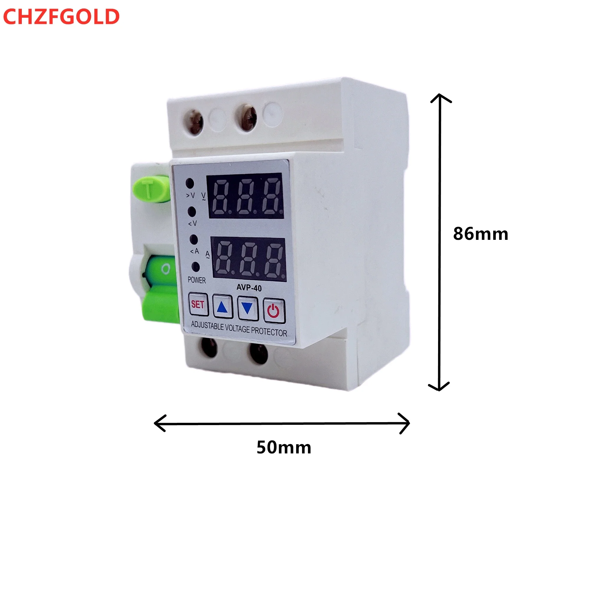 40A 63A 230V with residual current circuit breaker RCCB overvoltage and undervoltage protection device overcurrent protection