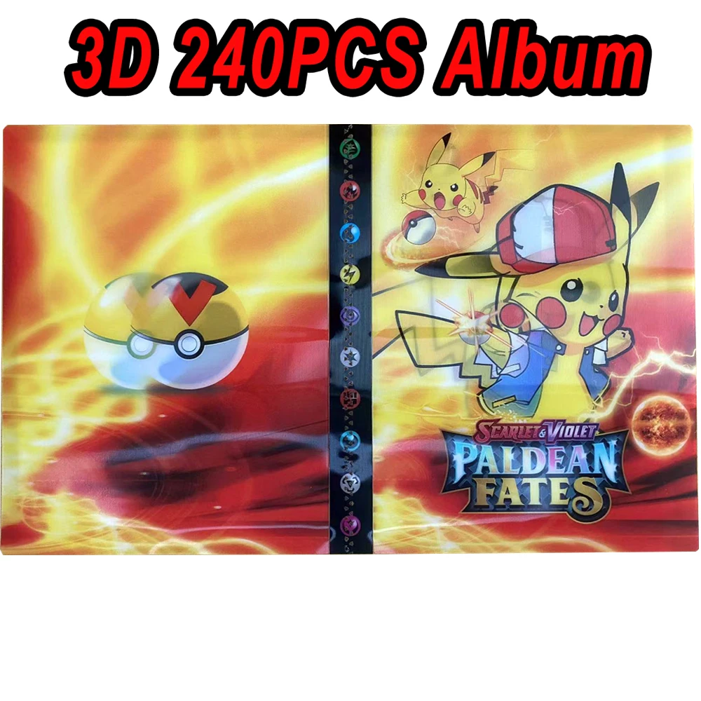 Pokémon Charizard Pikachu Squirtle Halter Binder Sammlungen Ordner Anime Kartenschutz Notizbuch Pokemon Album 240 Stück Kartenbuch