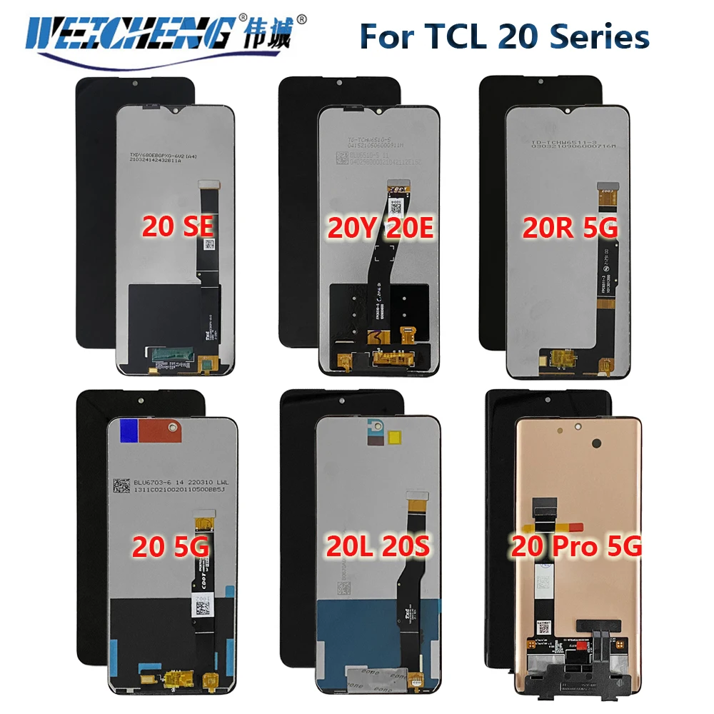 Для TCL 20 SE T671H ЖК-дисплей с дигитайзером сенсорного экрана для TCL 20L T774H 20R ЖК-дисплей 20L + Plus T775H ЖК-дисплей 20Y 20E 6156D 20B 6159K T781